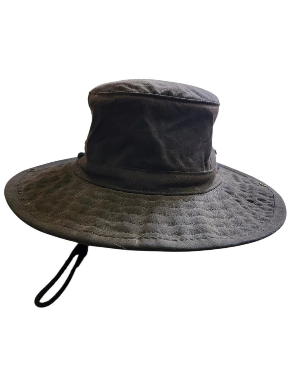 Driza-Bone Vintage Australia Oilskin Slouch Bush Hat Brown Waxed Cotton Size L